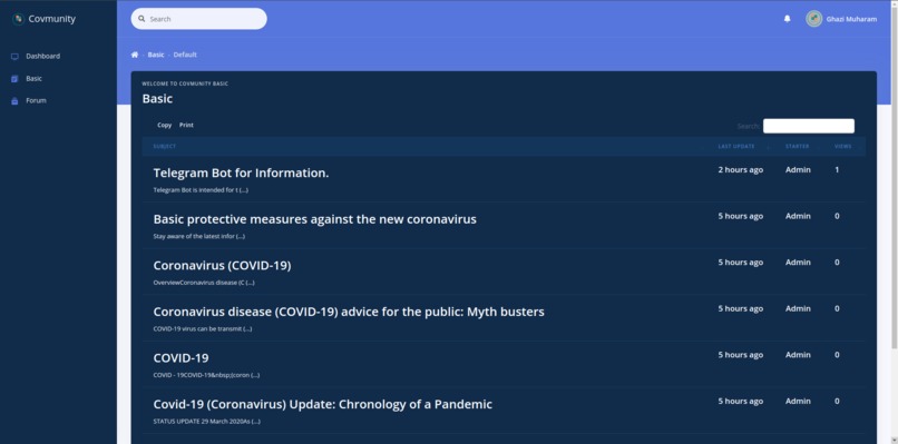 Covmunity – screenshot 2