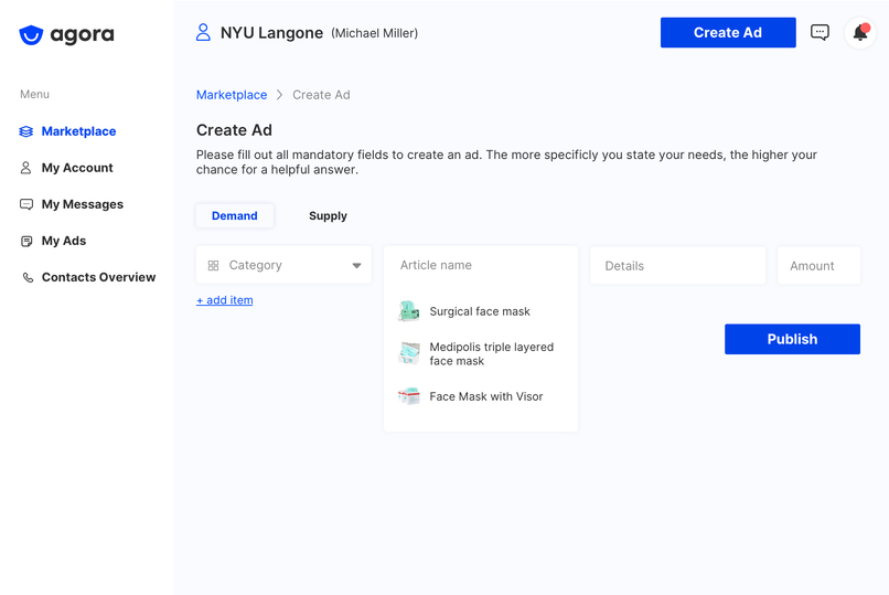 Agora - Streamlining medical supply allocation – screenshot 5