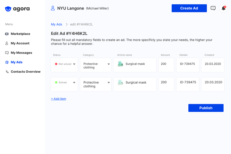 Agora - Streamlining medical supply allocation – screenshot 7