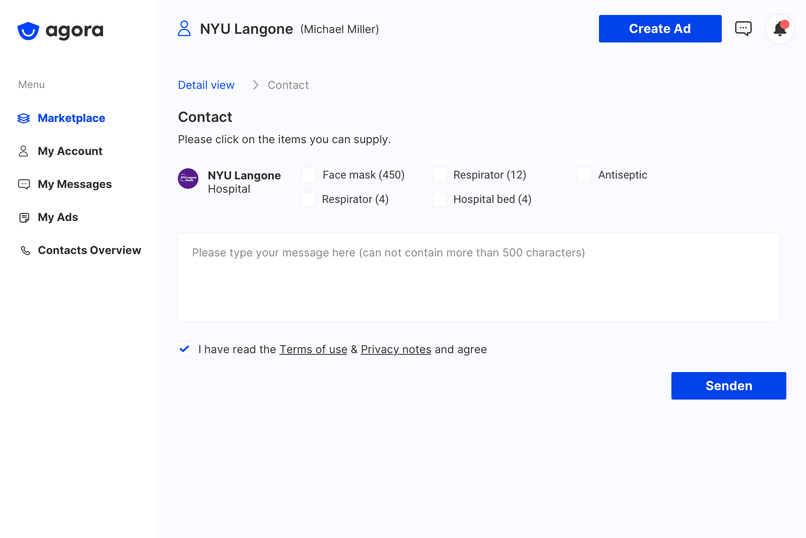 Agora - Streamlining medical supply allocation – screenshot 8