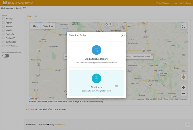 Daily Grocery Status – screenshot 1