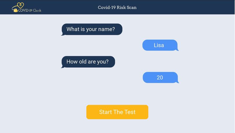 COVID-19 Risk Check Website – screenshot 3