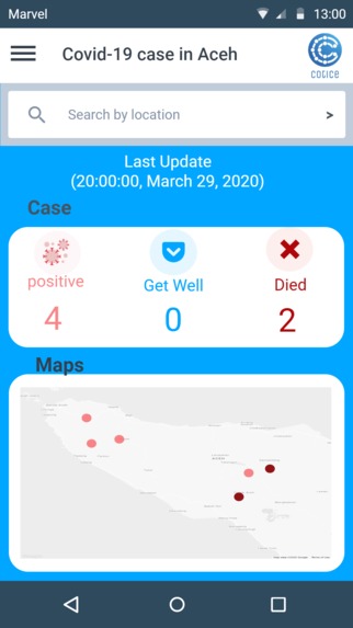 COTICE (Covid19 Information Center) – screenshot 4