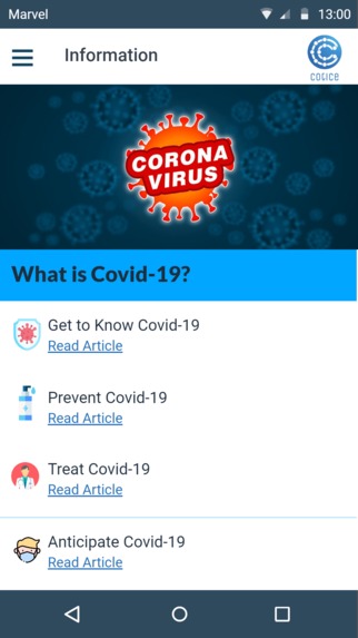 COTICE (Covid19 Information Center) – screenshot 6