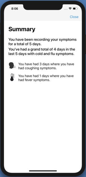 14 Day Coronavirus Symptom Tracker – screenshot 3