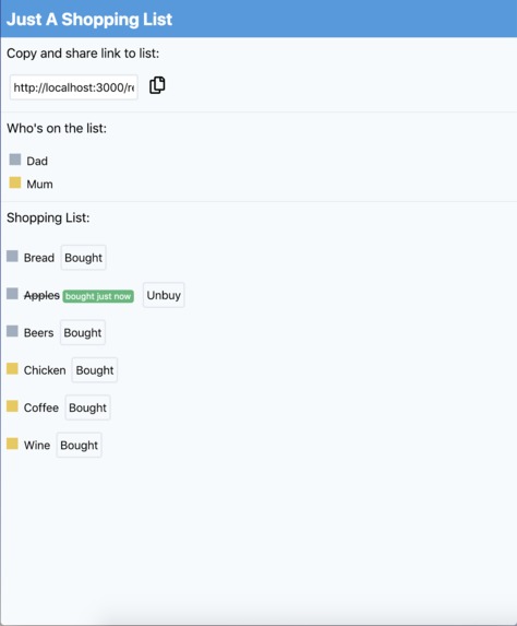 Just A Shopping List – screenshot 1