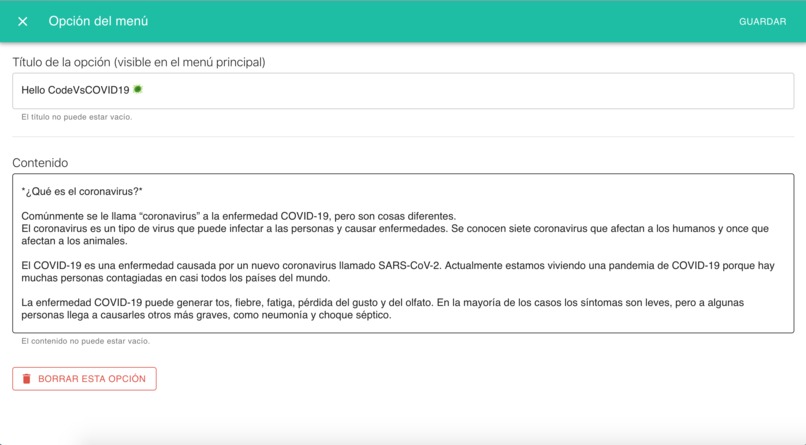 Coronavirus Info Chat – screenshot 3