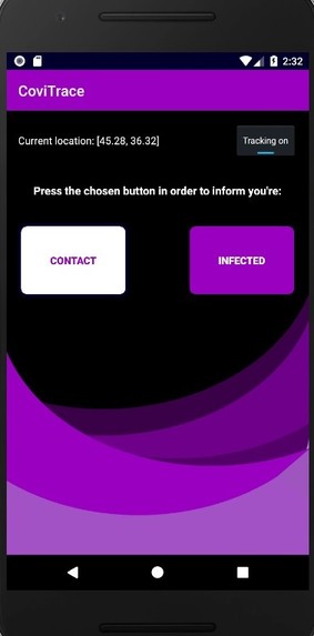 CoviTrace – screenshot 1