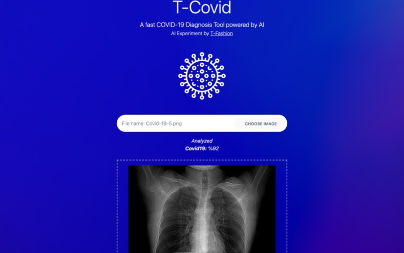 T-Covid: A Fast COVID-19 Diagnosis Tool – screenshot 2