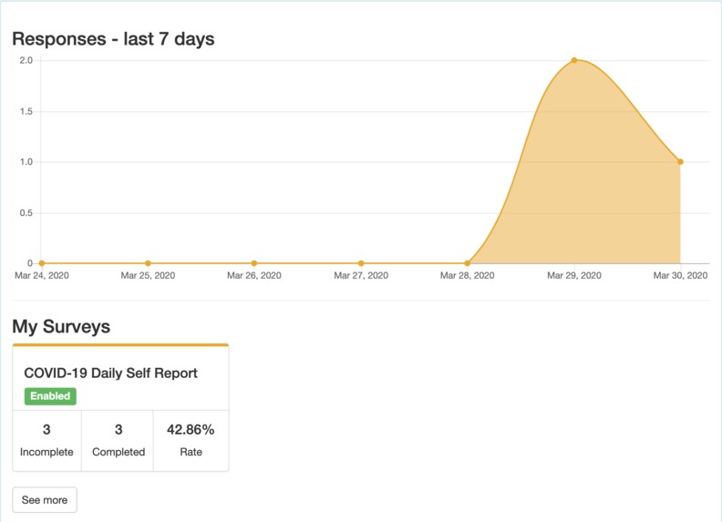 COVID-19 Daily Self Report – screenshot 3
