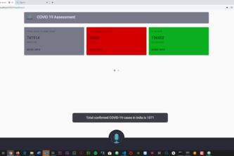 Project Cogneetiv COVID-19 | NLU AI Risk Assessment Test  