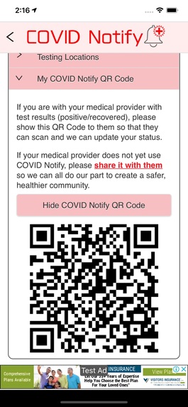 COVID Notify: Get Notified. Stay Safe. – screenshot 2