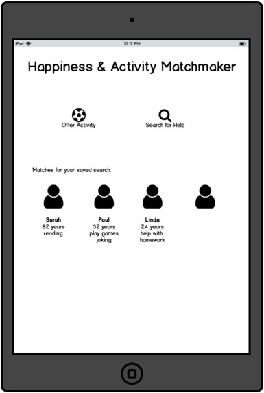 Happiness and Activity Matchmaker – screenshot 1