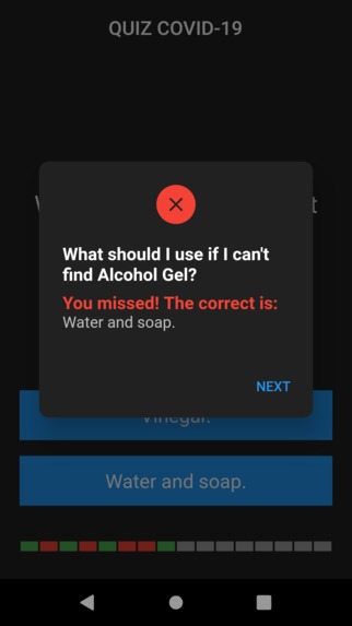 Quiz COVID19 – screenshot 6