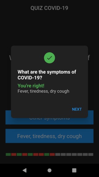 Quiz COVID19 – screenshot 7