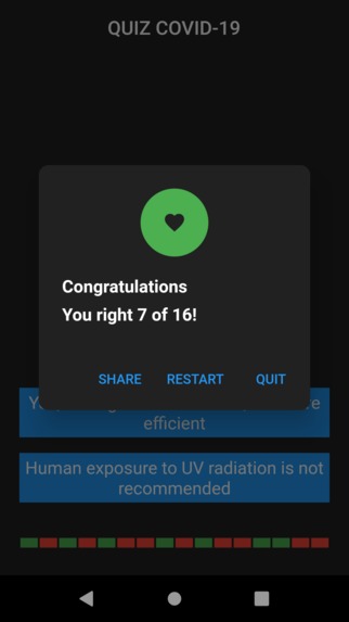Quiz COVID19 – screenshot 8