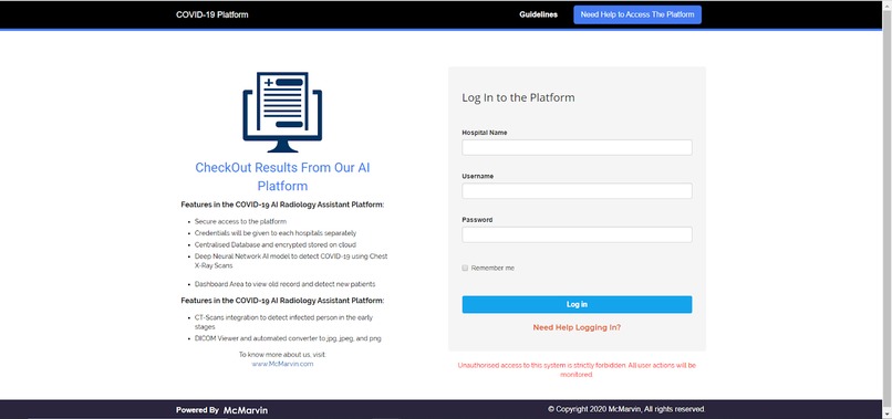 COVID - 19 AI Diagnosis Platform – screenshot 4