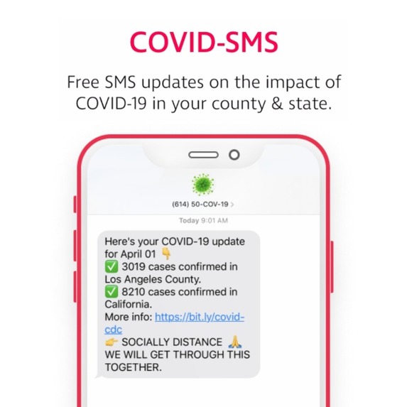 COVID-SMS – screenshot 1
