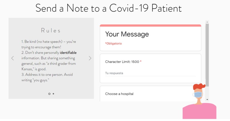 Notes for Support -- Care for the sick & frontline workers – screenshot 2