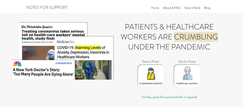 Notes for Support -- Care for the sick & frontline workers – screenshot 3