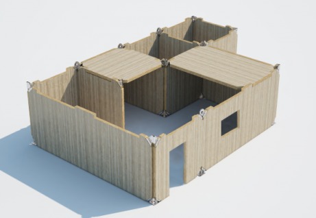 Design of a modular unit for building a temporary hospital – screenshot 1