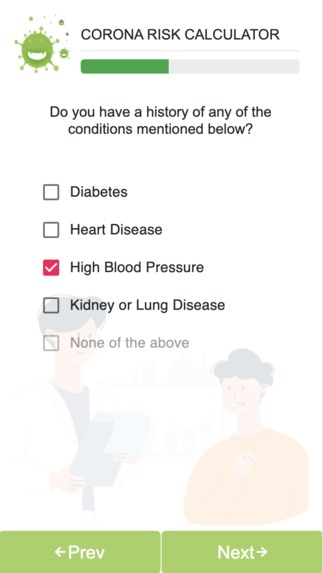 Corona Risk Calculator – screenshot 2
