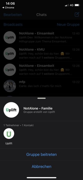 Not Alone - WhatsApp support groups – screenshot 11