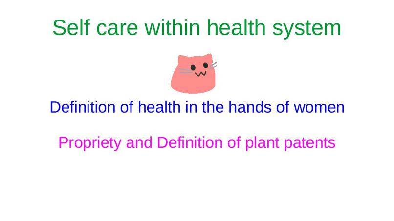 Self care within health system – screenshot 1