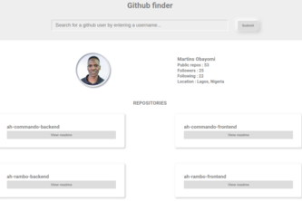 Github User finder