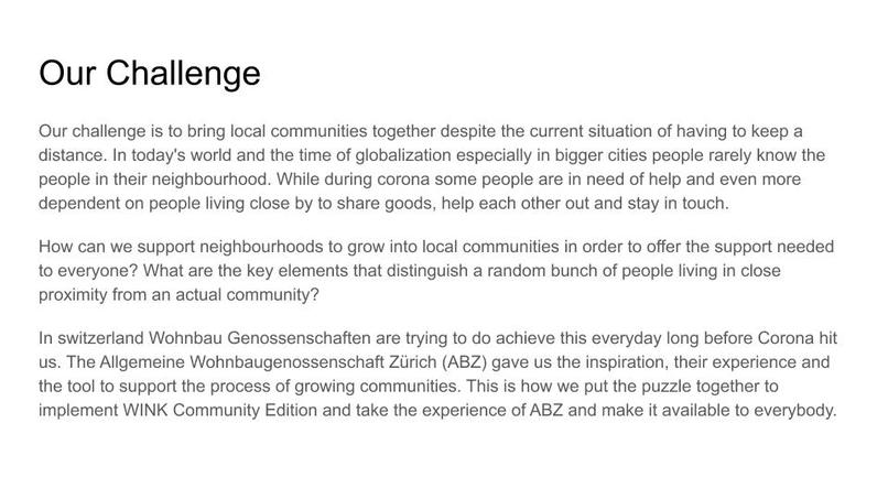 Wink community app – screenshot 3