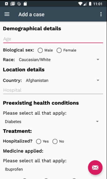 COVID-19 Treatment Database – screenshot 3