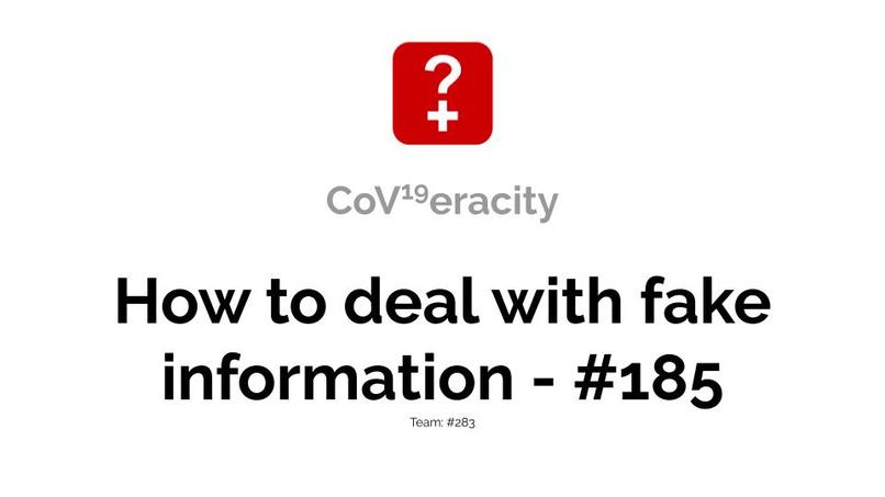Challenge #185 - Dealing with fake information – screenshot 3