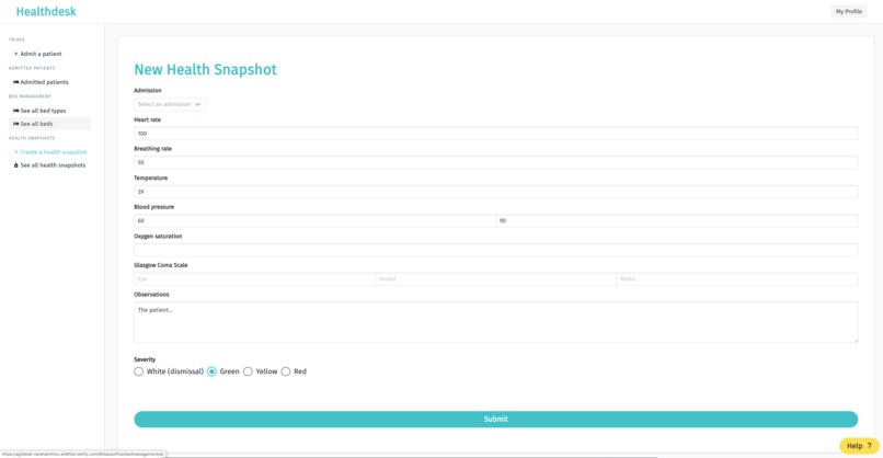 Healthdesk – screenshot 4