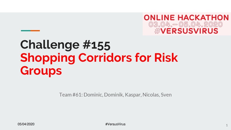 Shopping Corridor for Risk Groups – screenshot 1