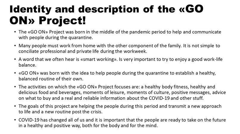 GO ON Project  – screenshot 7