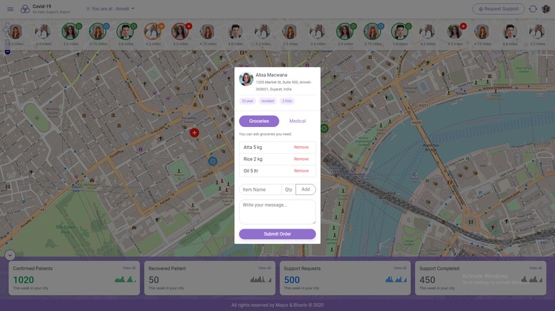 TOP30_hackthecrisisindia_Covid19BeSafeSupportReport – screenshot 3