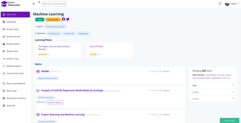 LearnAwesome.org – screenshot 1
