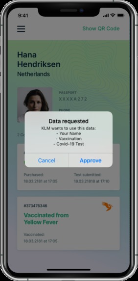 GO- SSI blockchain based health passport on the go – screenshot 2