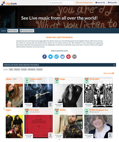 GigsGuide Live – screenshot 2