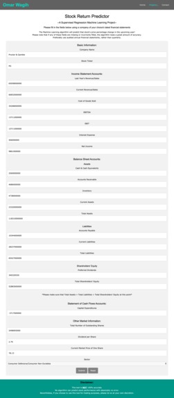 Stock Return Predictor – screenshot 14