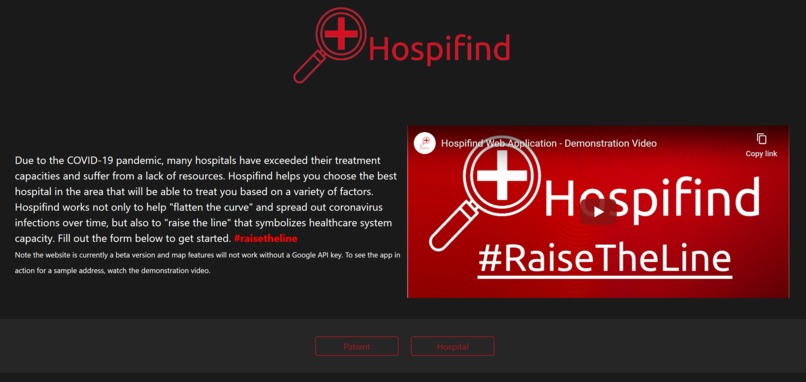 Hospifind – screenshot 1