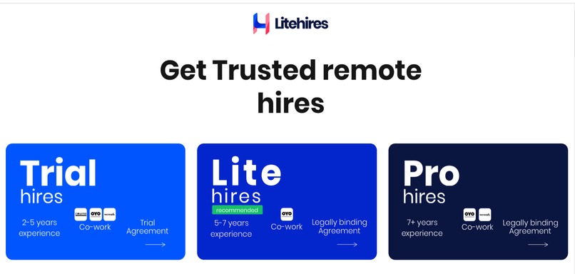 Litehires – screenshot 1