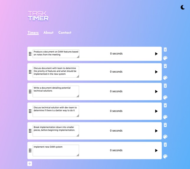 TaskTimer.Tech – screenshot 1