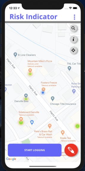 COVID Community Risk Indicator – screenshot 1