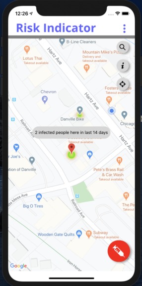 COVID Community Risk Indicator – screenshot 2