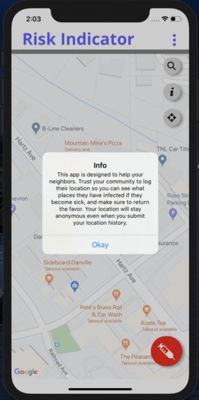 COVID Community Risk Indicator – screenshot 3