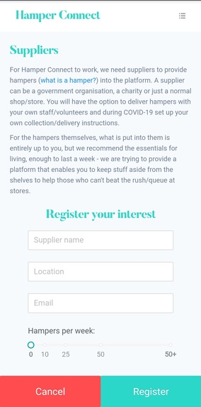 Hamper Connect – screenshot 2