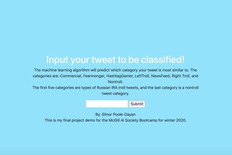 Troll Tweet Classifier