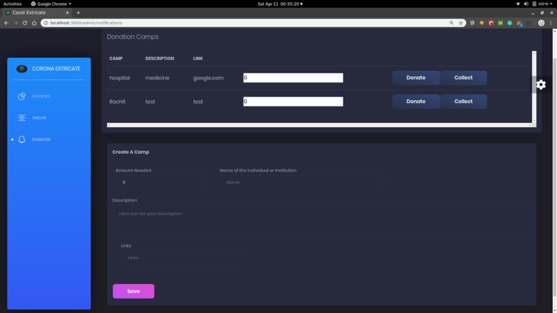 Covid-Extricate – screenshot 1