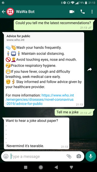WaWa Bot – screenshot 1
